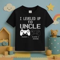 I Leveled Up To Uncle New Uncle Gaming Funny Toddler T-Shirt thumb 3