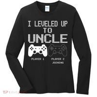 I Leveled Up To Uncle New Uncle Gaming Funny Women's Long Sleeve Shirt thumb 0