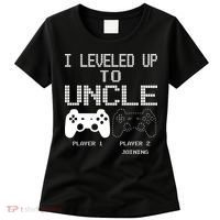 I Leveled Up To Uncle New Uncle Gaming Funny Women's T-Shirt thumb 0