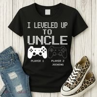I Leveled Up To Uncle New Uncle Gaming Funny Women's T-Shirt thumb 3