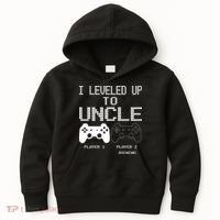 I Leveled Up To Uncle New Uncle Gaming Funny Kids Hoodie thumb 0