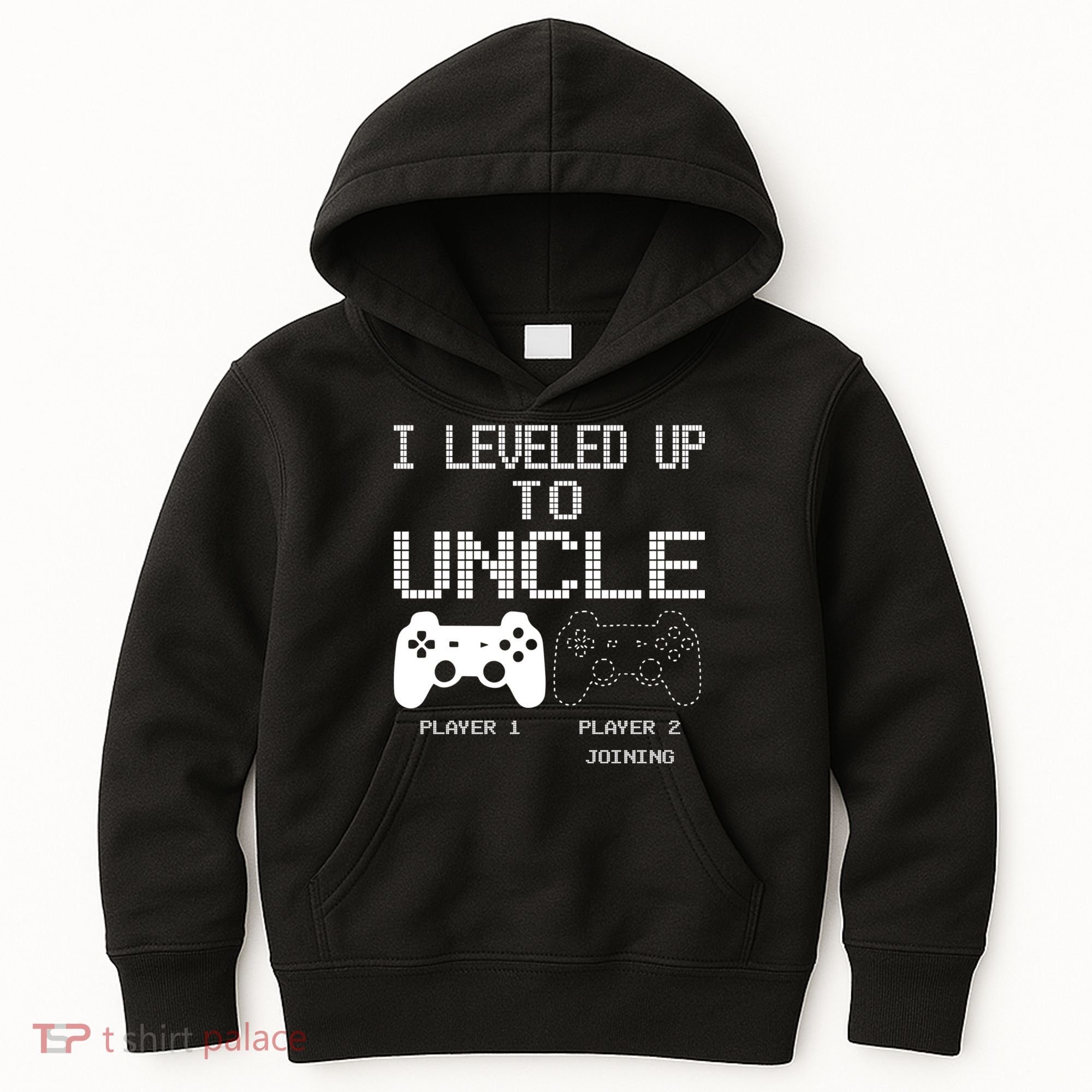 I Leveled Up To Uncle New Uncle Gaming Funny Kids Hoodie