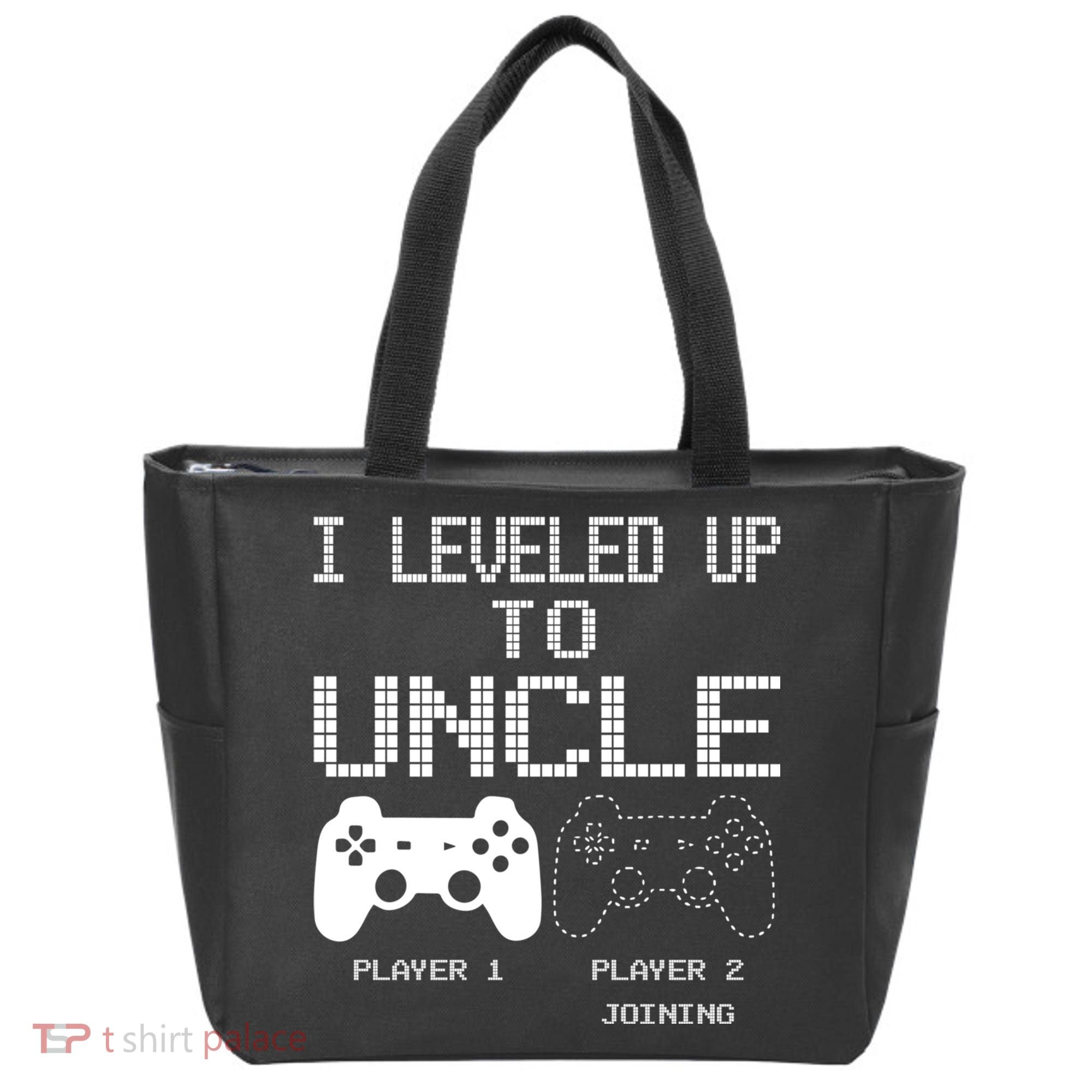 I Leveled Up To Uncle New Uncle Gaming Funny Tote Bag