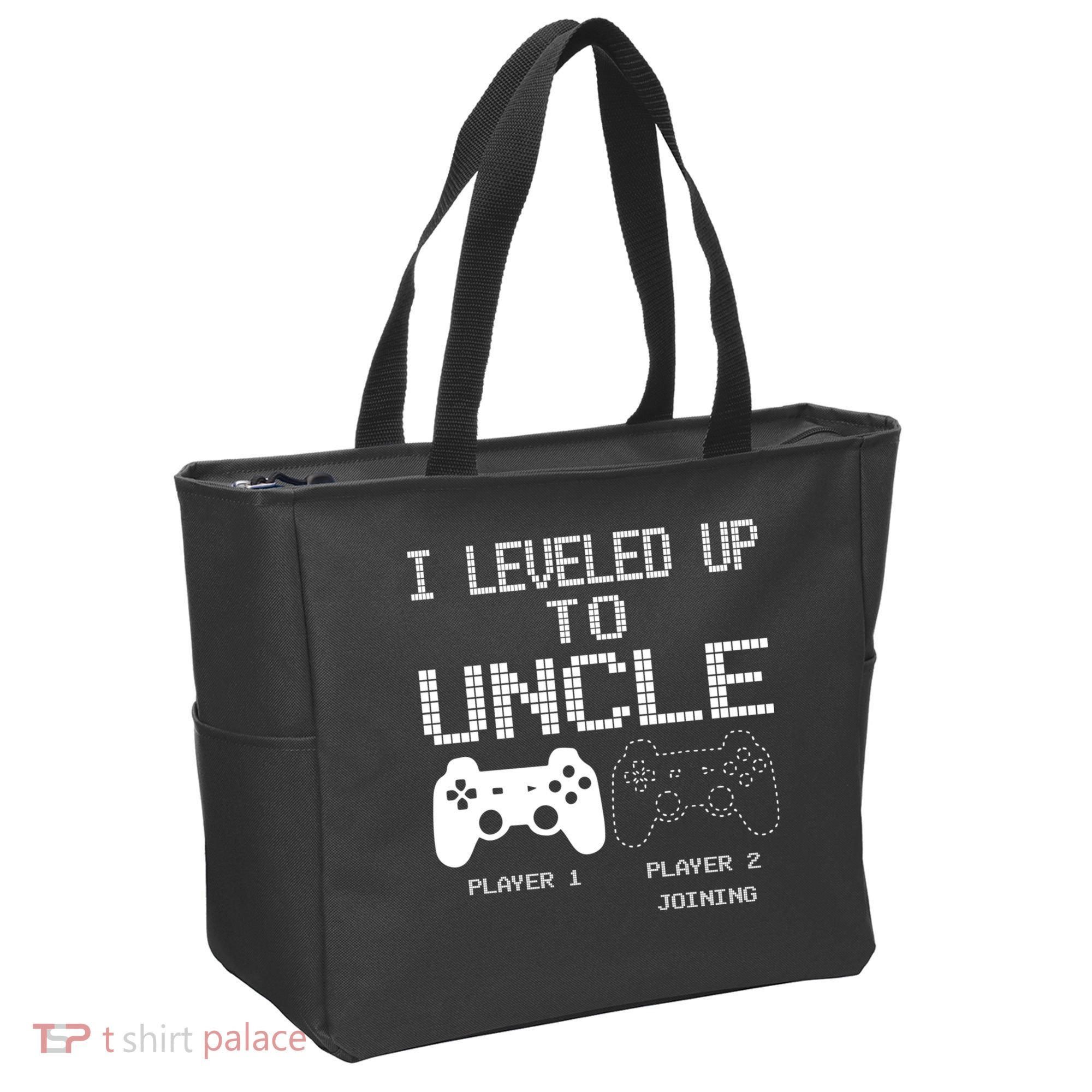 I Leveled Up To Uncle New Uncle Gaming Funny Tote Bag