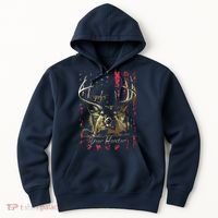 I LOVE USA American Flag And Deer Hunter Hoodie thumb 0