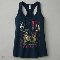 I LOVE USA American Flag And Deer Hunter Women's Tank Top thumb 3