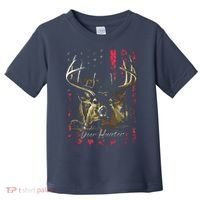 I LOVE USA American Flag And Deer Hunter Toddler T-Shirt thumb 0