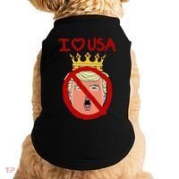 I Love Usa Cancel King Trump! Doggie Tank thumb 0