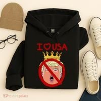 I Love Usa Cancel King Trump! Hoodie thumb 4