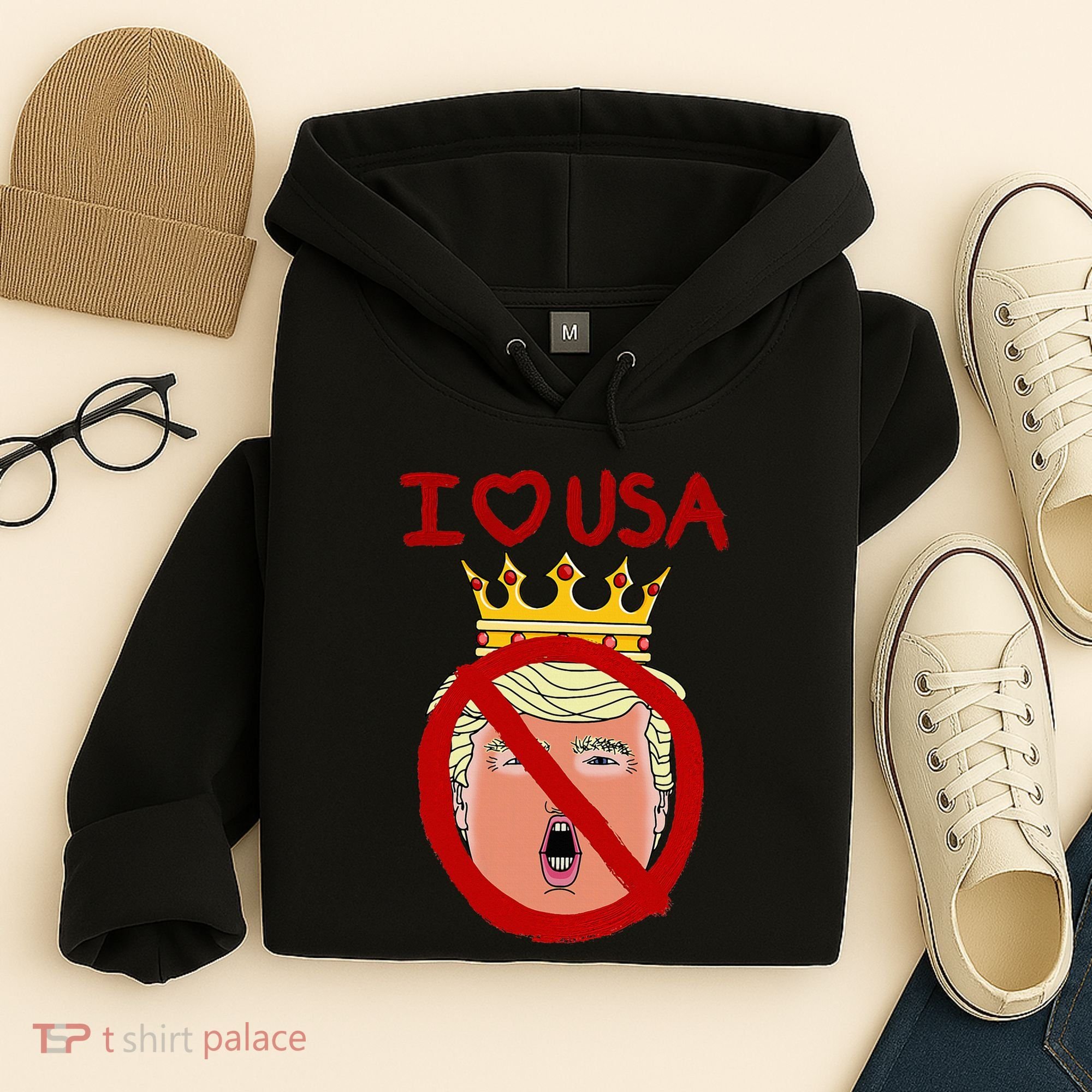 I Love Usa Cancel King Trump! Hoodie