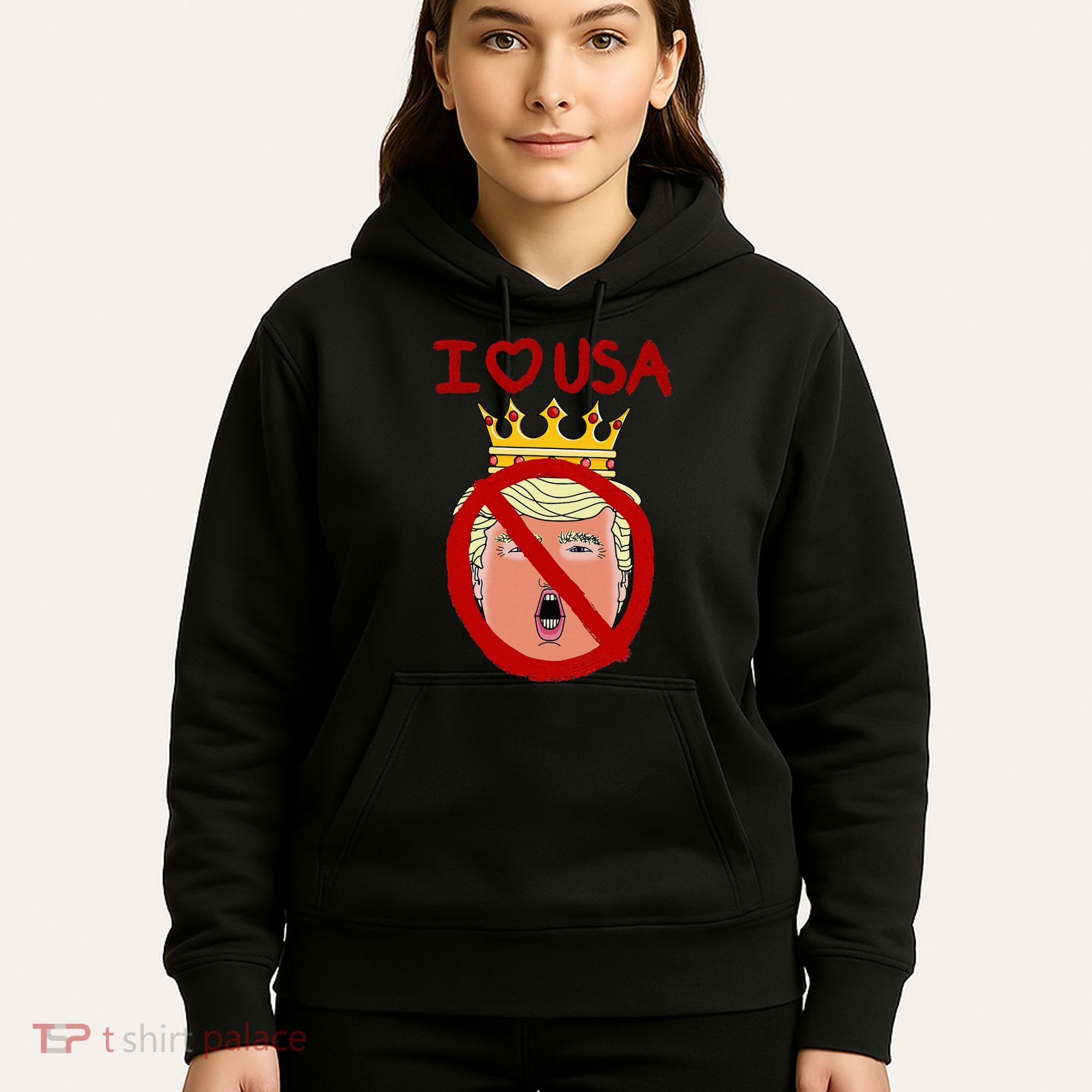 I Love Usa Cancel King Trump! Hoodie