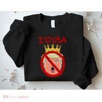 I Love Usa Cancel King Trump! Sweatshirt thumb 2