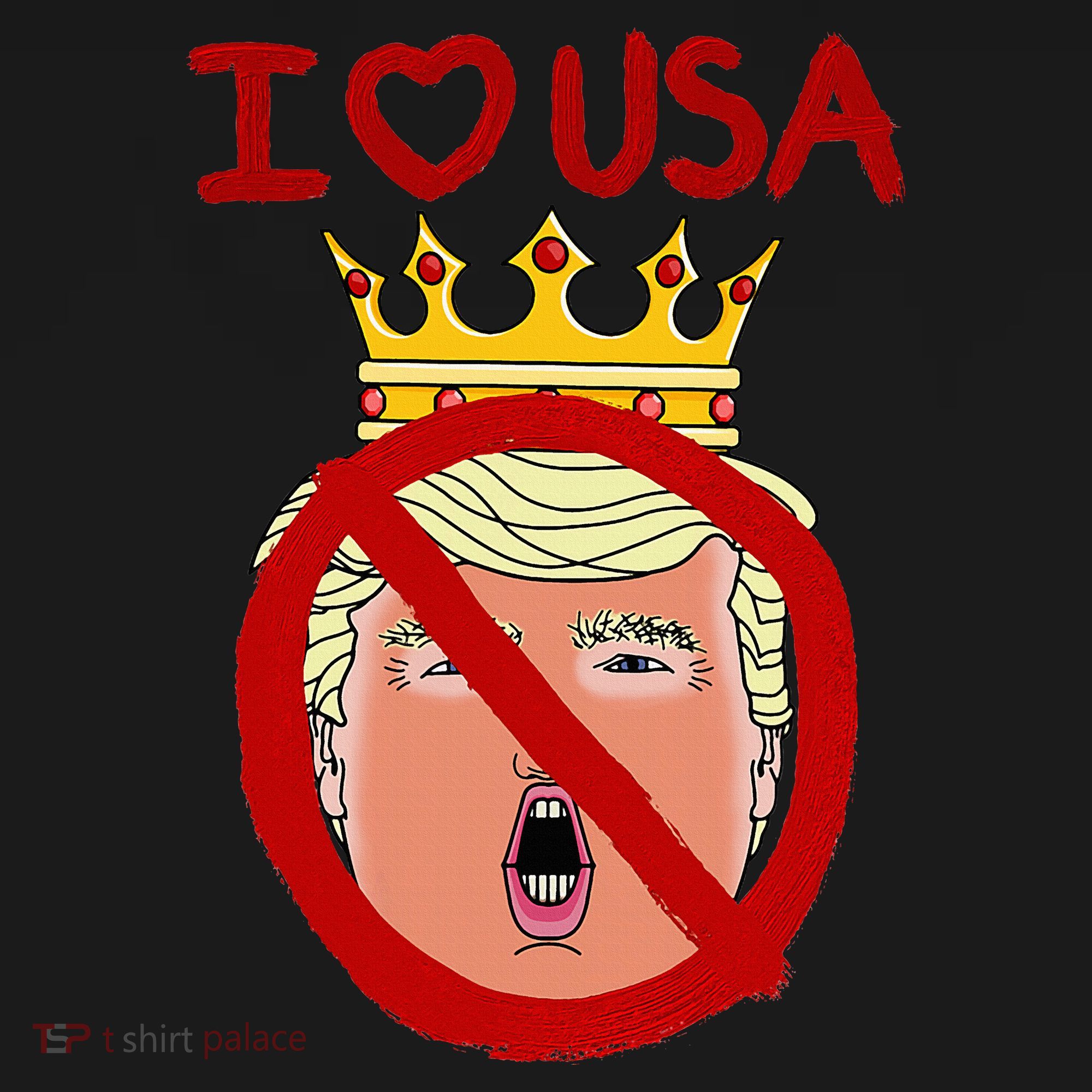 I Love Usa Cancel King Trump! Mousepad
