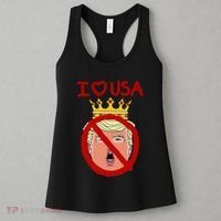 I Love Usa Cancel King Trump! Women's Tank Top thumb 3