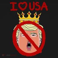 I Love Usa Cancel King Trump! Baby Bodysuit thumb 2