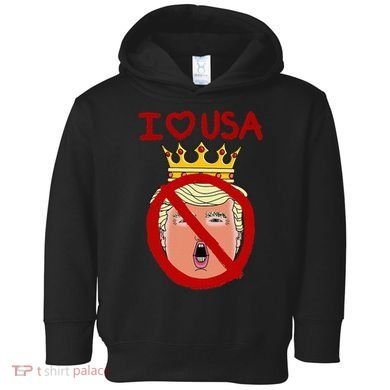 I Love Usa Cancel King Trump! Toddler Hoodie
