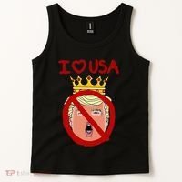 I Love Usa Cancel King Trump! Tank Top thumb 2