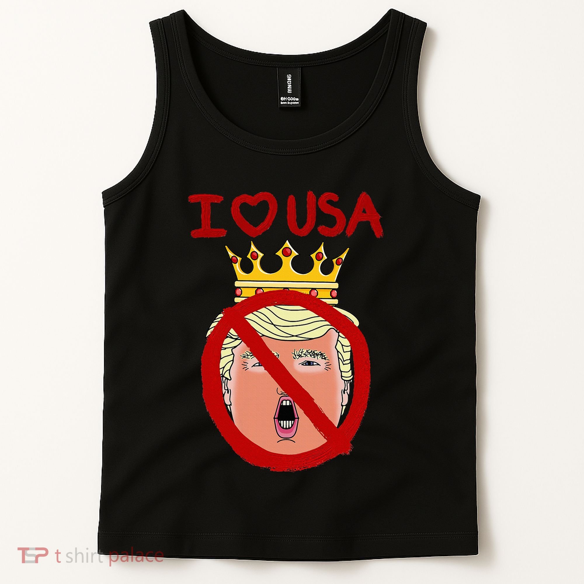 I Love Usa Cancel King Trump! Tank Top