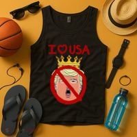 I Love Usa Cancel King Trump! Tank Top thumb 4