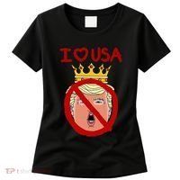 I Love Usa Cancel King Trump! Women's T-Shirt thumb 0