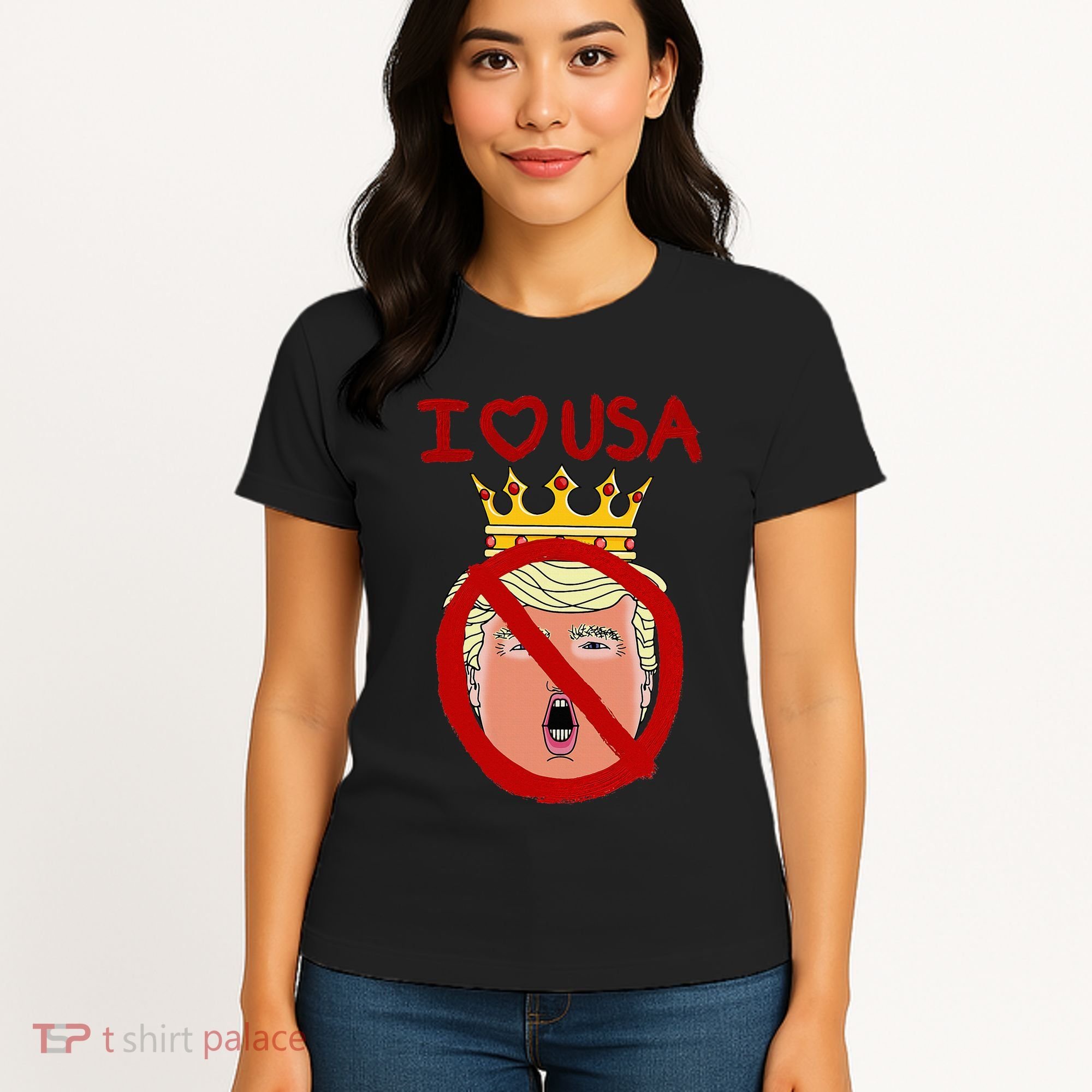 I Love Usa Cancel King Trump! Women's T-Shirt