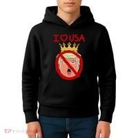 I Love Usa Cancel King Trump! Kids Hoodie thumb 4