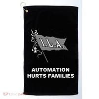 Ila Longshoremen Union Strike Port Workers Union Golf Towel thumb 0