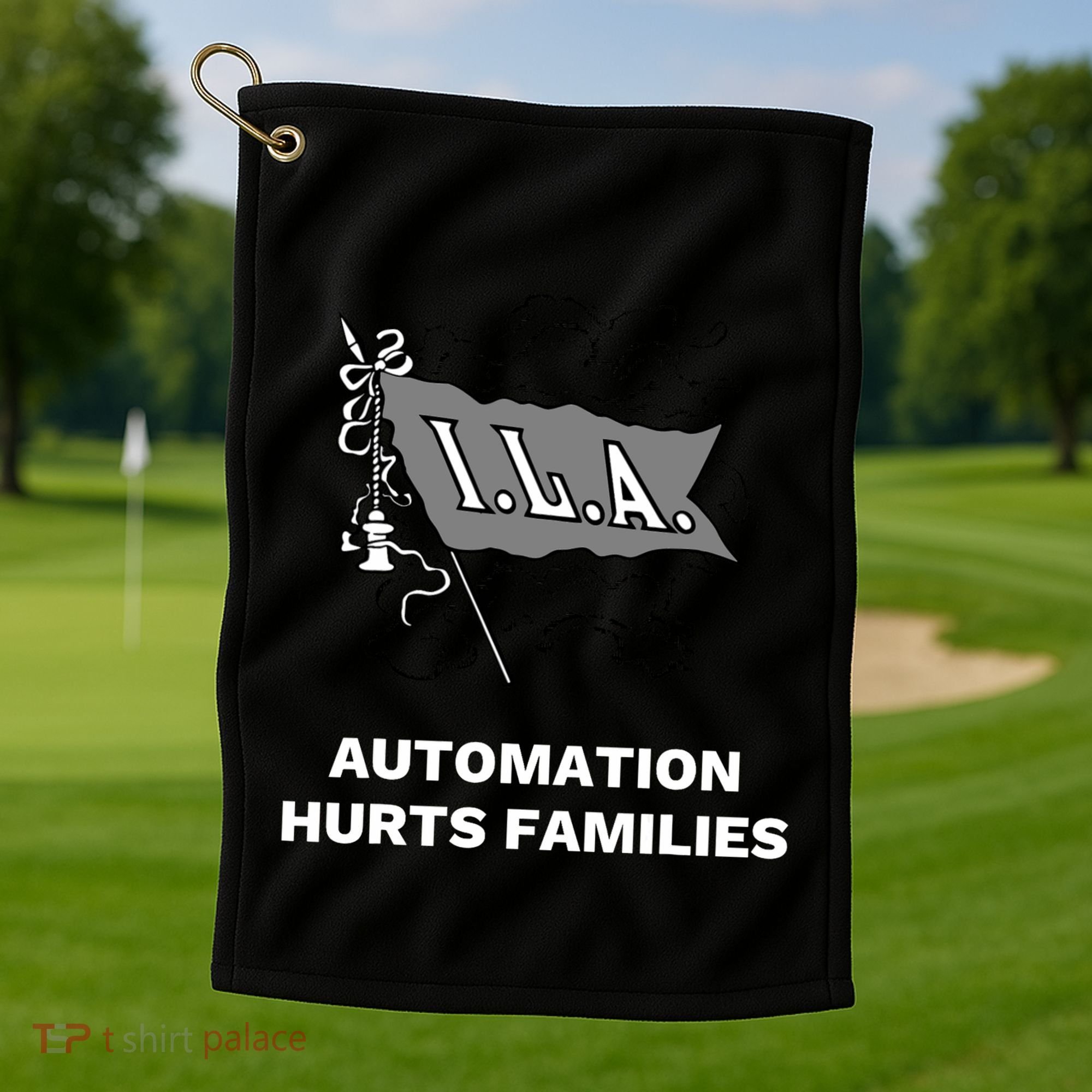 Ila Longshoremen Union Strike Port Workers Union Golf Towel