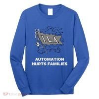 Ila Longshoremen Union Strike Port Workers Union Long Sleeve Shirt thumb 0