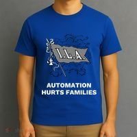 Ila Longshoremen Union Strike Port Workers Union T-Shirt thumb 3