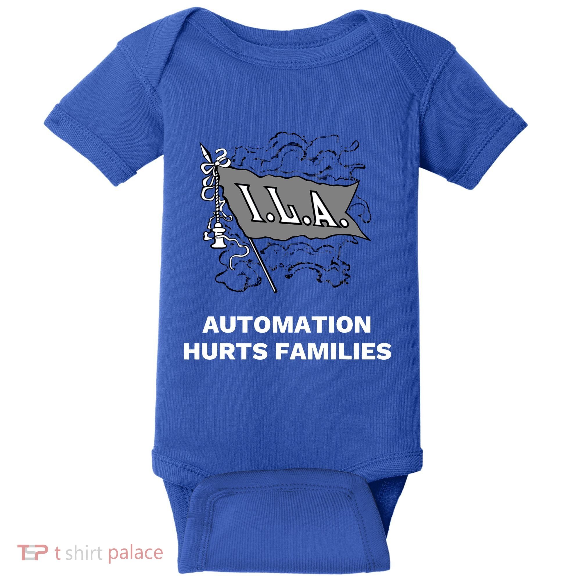 Ila Longshoremen Union Strike Port Workers Union Baby Bodysuit