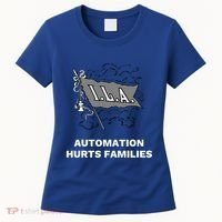 Ila Longshoremen Union Strike Port Workers Union Women's T-Shirt thumb 0