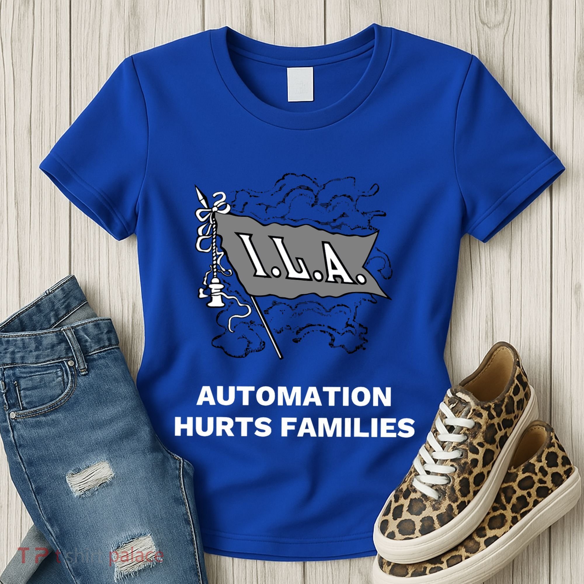 Ila Longshoremen Union Strike Port Workers Union Women's T-Shirt