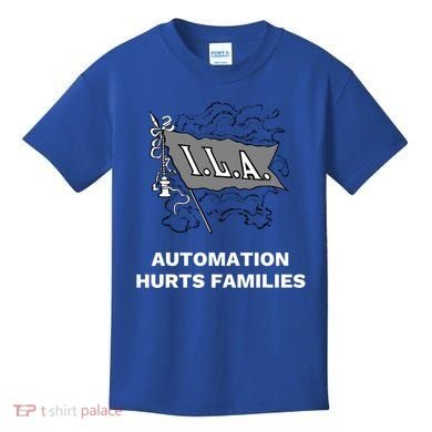 Ila Longshoremen Union Strike Port Workers Union Kids T-Shirt
