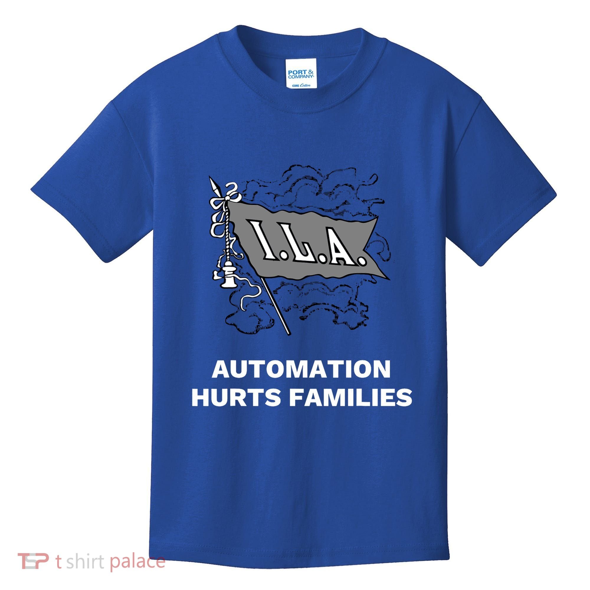 Ila Longshoremen Union Strike Port Workers Union Kids T-Shirt