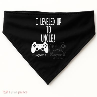 I Leveled Up To Uncle New Uncle Gaming USA-Made Doggie Bandana