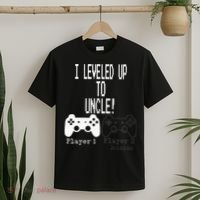 I Leveled Up To Uncle New Uncle Gaming T-Shirt thumb 2