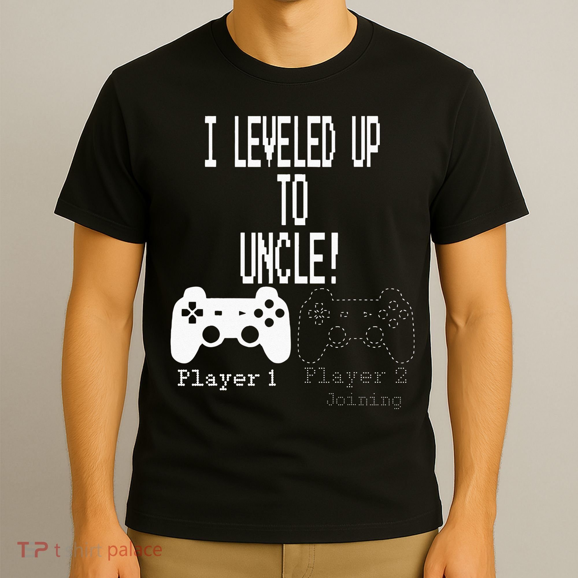 I Leveled Up To Uncle New Uncle Gaming T-Shirt