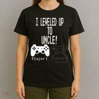 I Leveled Up To Uncle New Uncle Gaming T-Shirt thumb 4