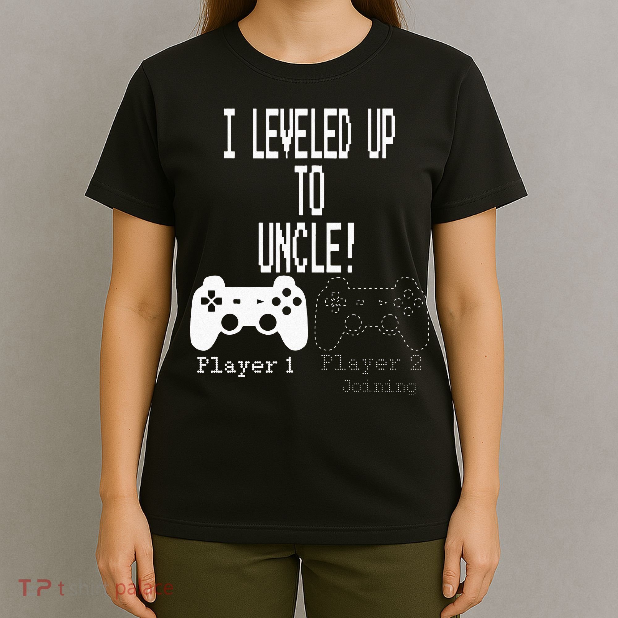I Leveled Up To Uncle New Uncle Gaming T-Shirt