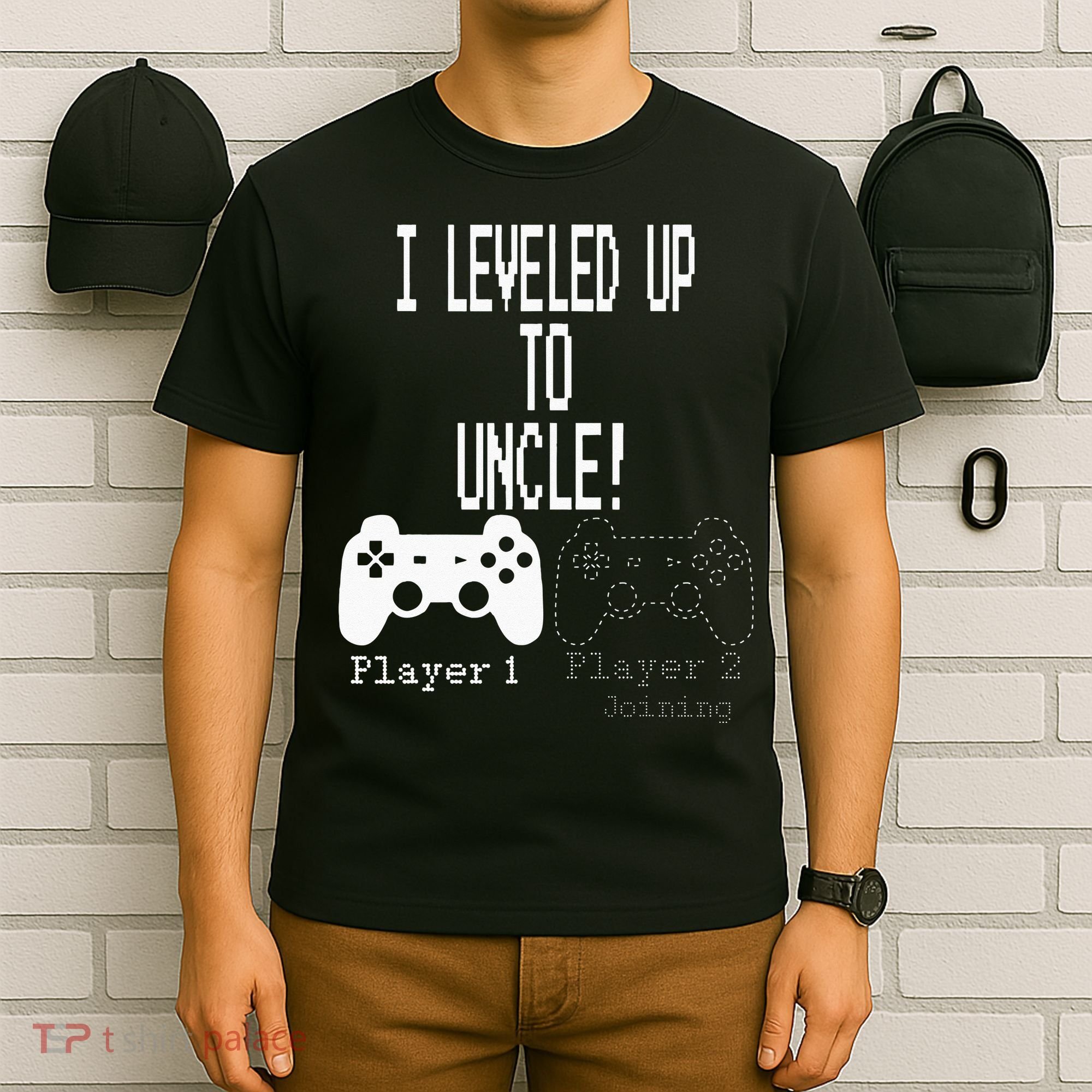 I Leveled Up To Uncle New Uncle Gaming T-Shirt