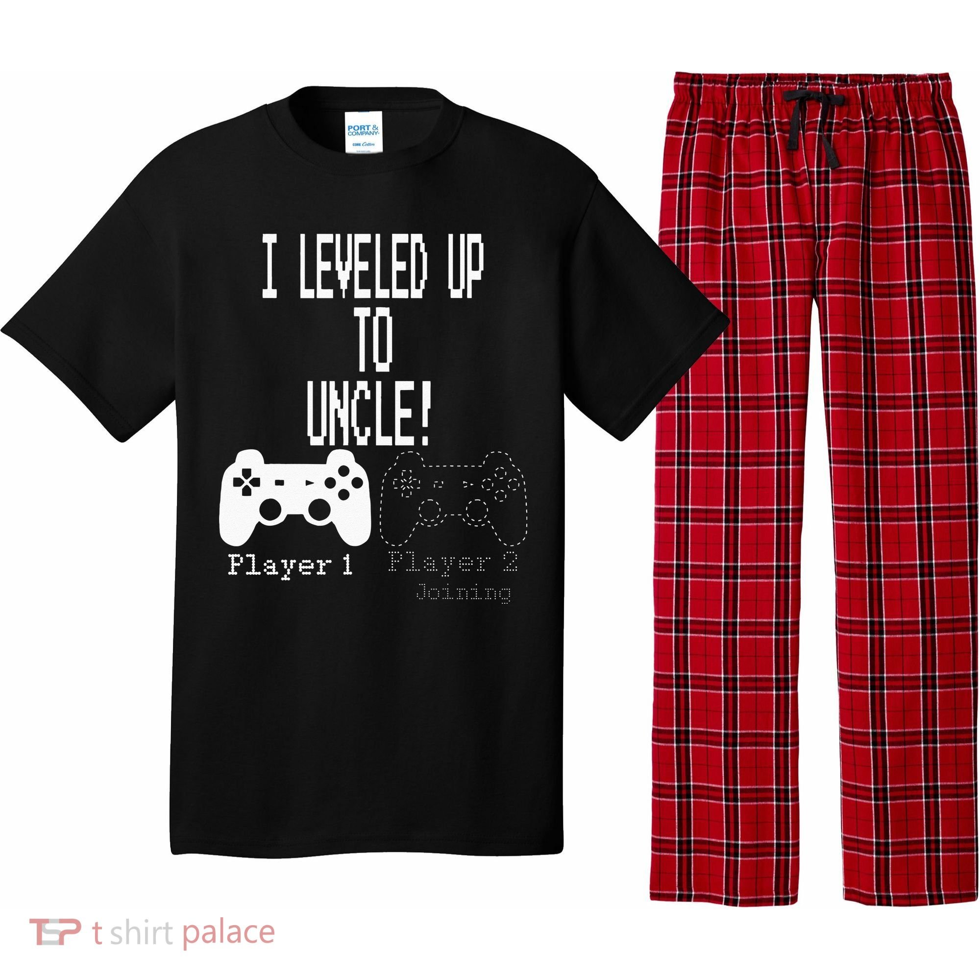 I Leveled Up To Uncle New Uncle Gaming Pajama Set