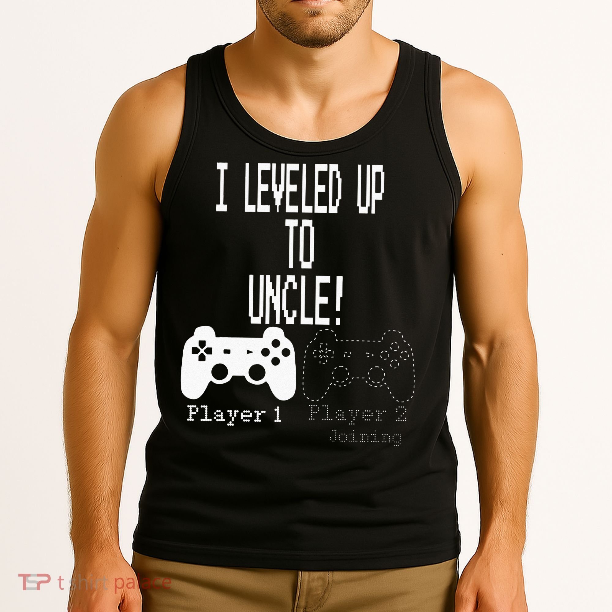 I Leveled Up To Uncle New Uncle Gaming Tank Top