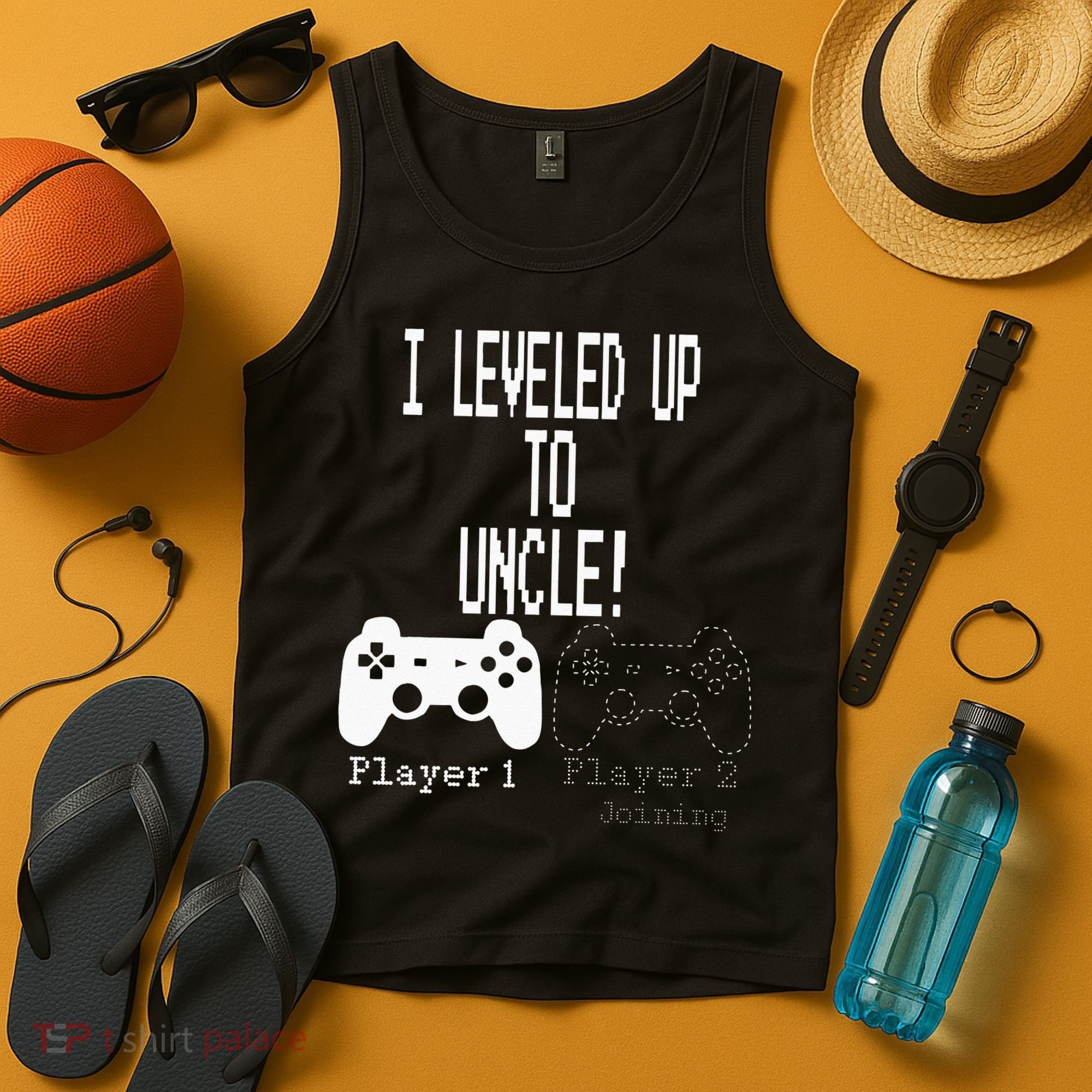 I Leveled Up To Uncle New Uncle Gaming Tank Top