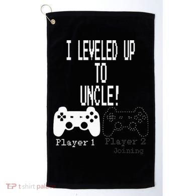 I Leveled Up To Uncle New Uncle Gaming Golf Towel