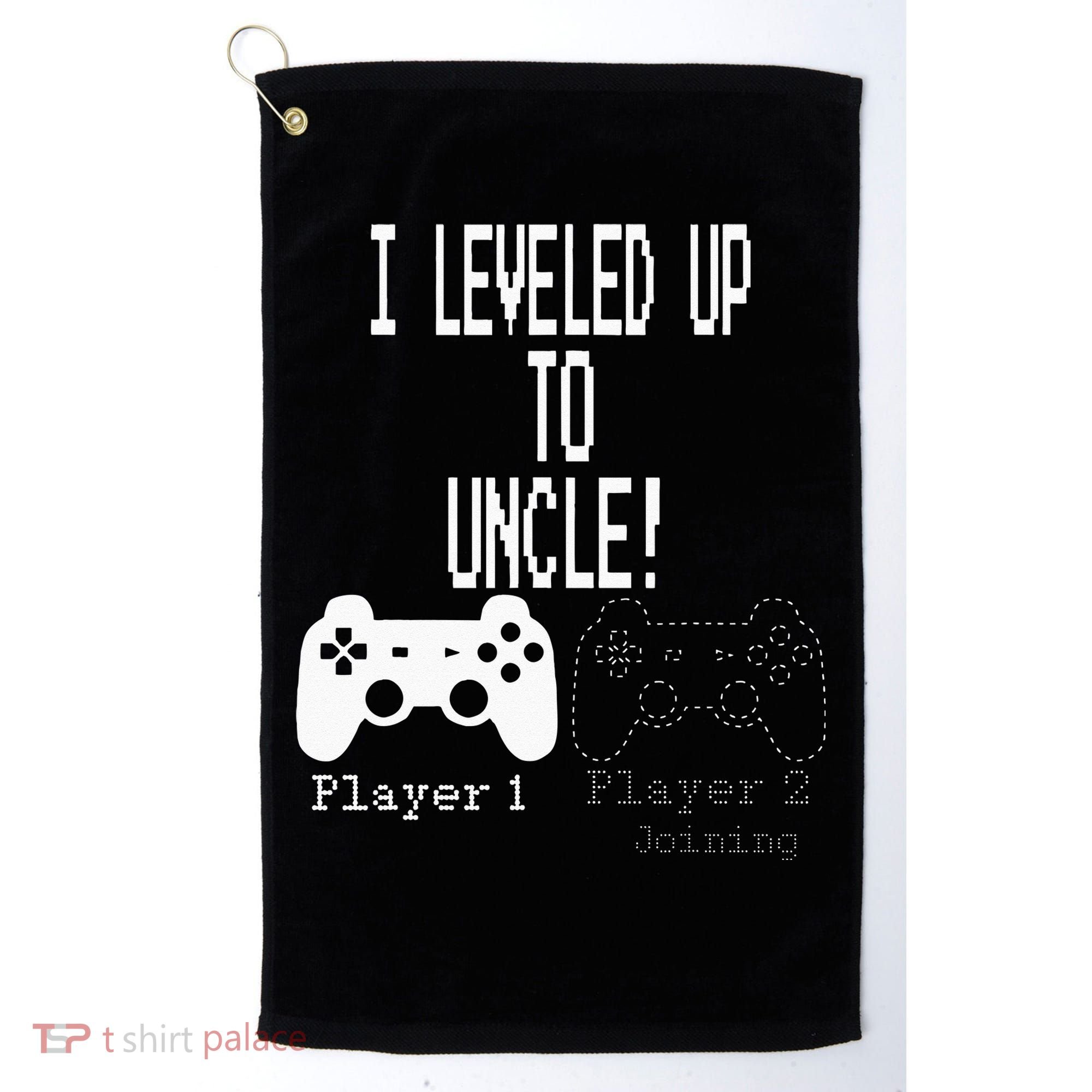 I Leveled Up To Uncle New Uncle Gaming Golf Towel