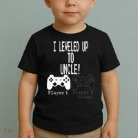 I Leveled Up To Uncle New Uncle Gaming Toddler T-Shirt thumb 2