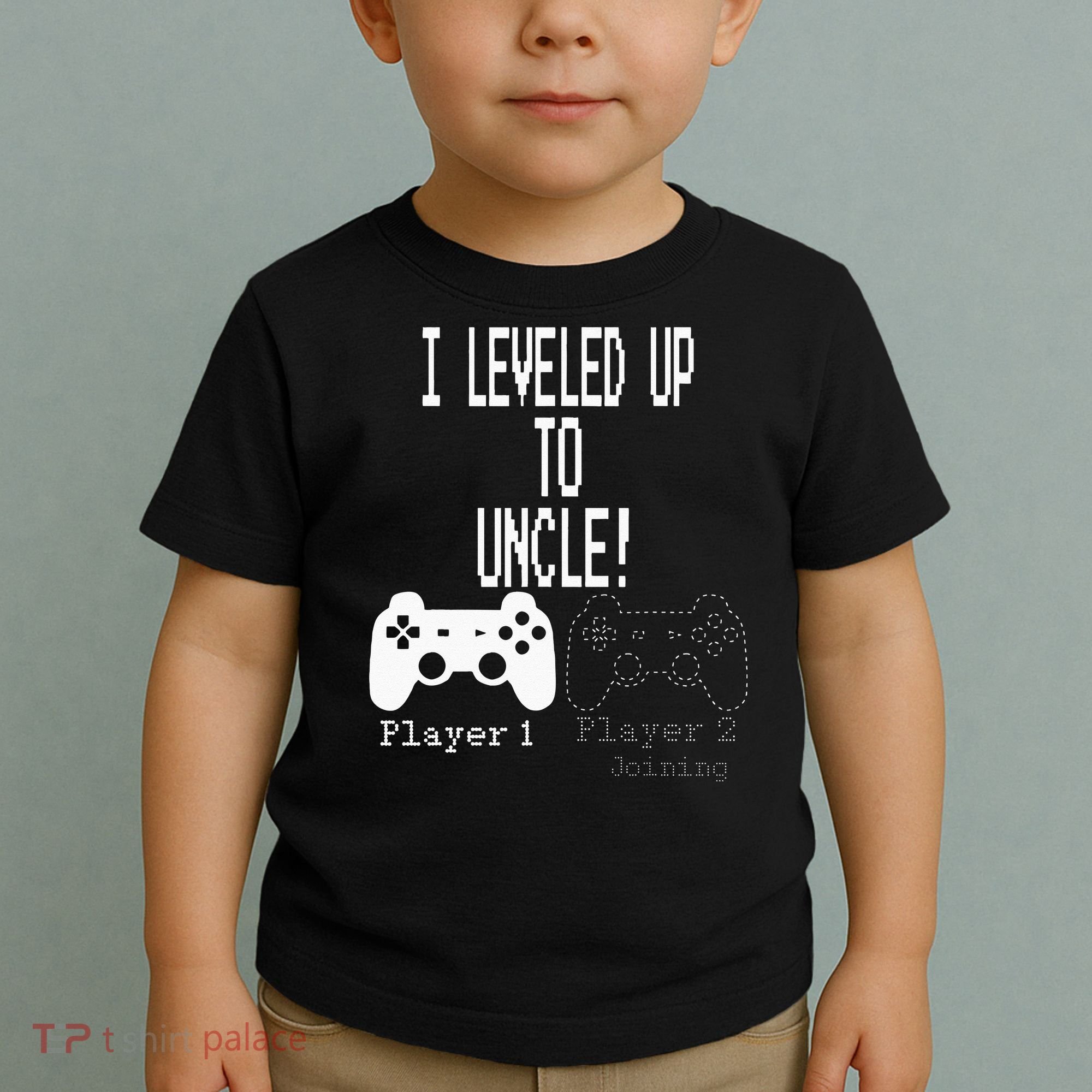 I Leveled Up To Uncle New Uncle Gaming Toddler T-Shirt