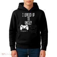 I Leveled Up To Uncle New Uncle Gaming Kids Hoodie thumb 4