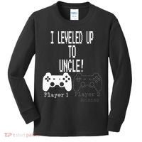 I Leveled Up To Uncle New Uncle Gaming Kids Long Sleeve Shirt thumb 0
